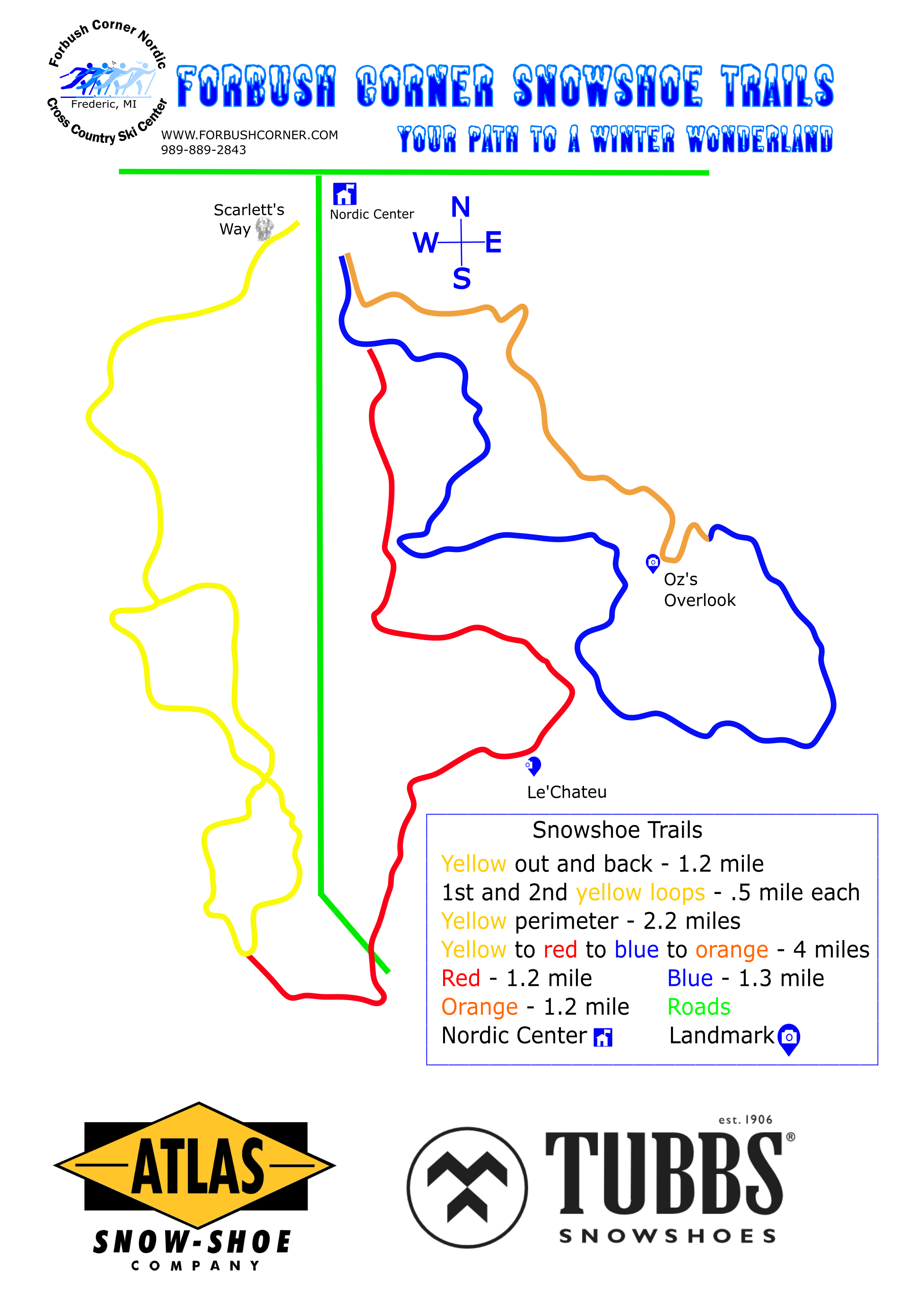 Forbush Snwshoe Map